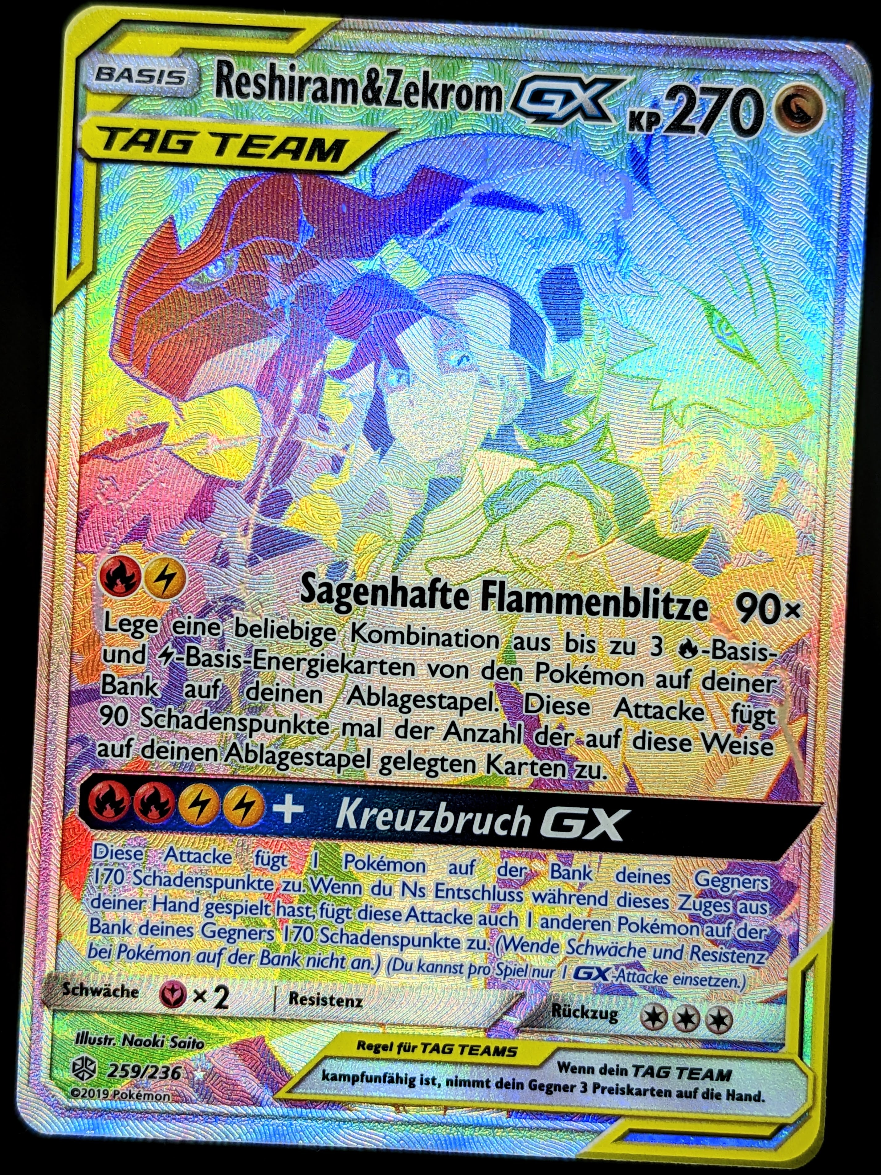 Reshiram e Zekrom-GX / Reshiram & Zekrom-GX (#157/236) - Epic Game - A loja  de card game mais ÉPICA do Brasil!