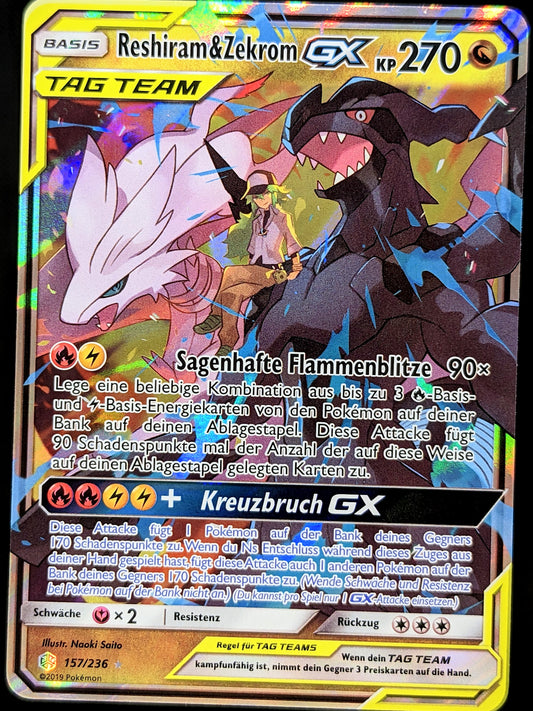 Reshiram & Zekrom GX Tag Team 157/236 DE