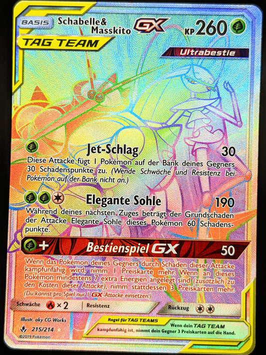 Schabelle & Masskito GX Tag Team Rainbow 215/214 DE