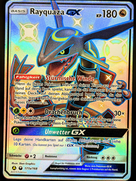 Rayquaza GX Shiny Full Art 177a/168 DE