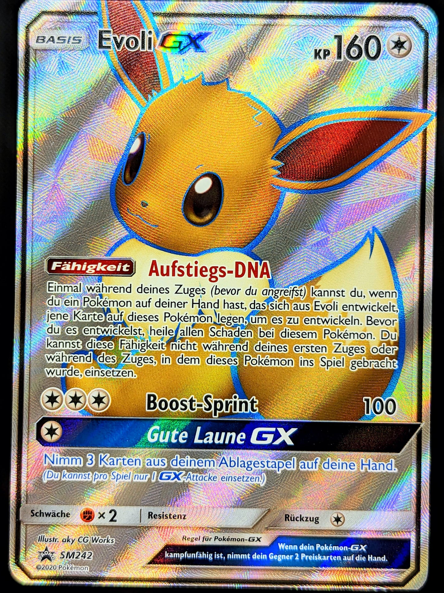 Evoli GX Full Art SM242 DE