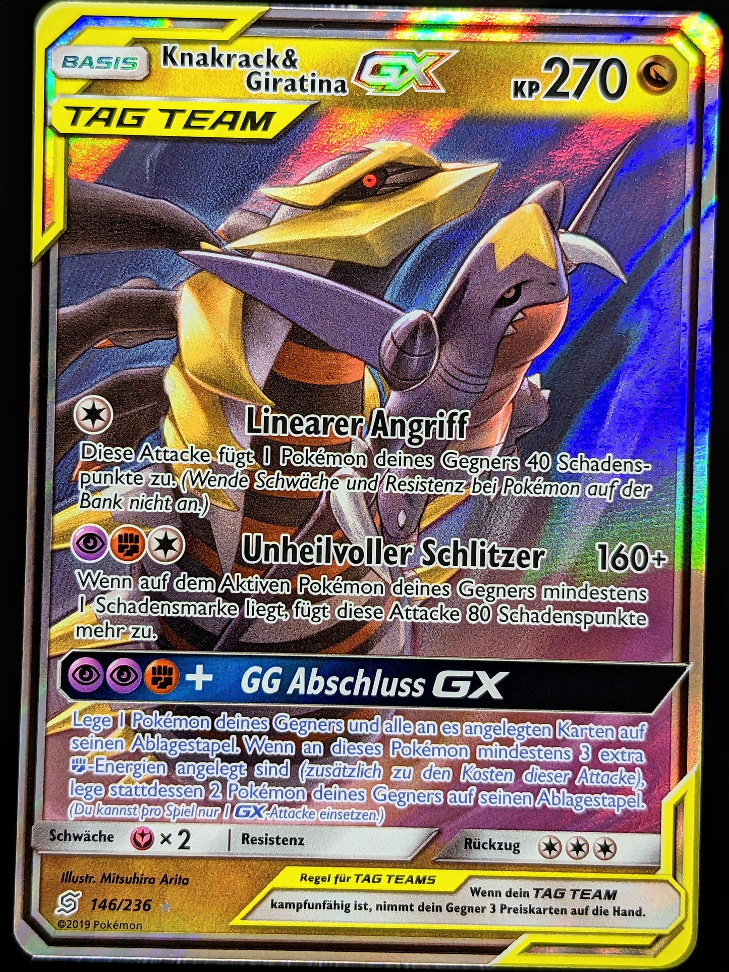 Knakrack & Giratina GX Tag Team 146/236 DE