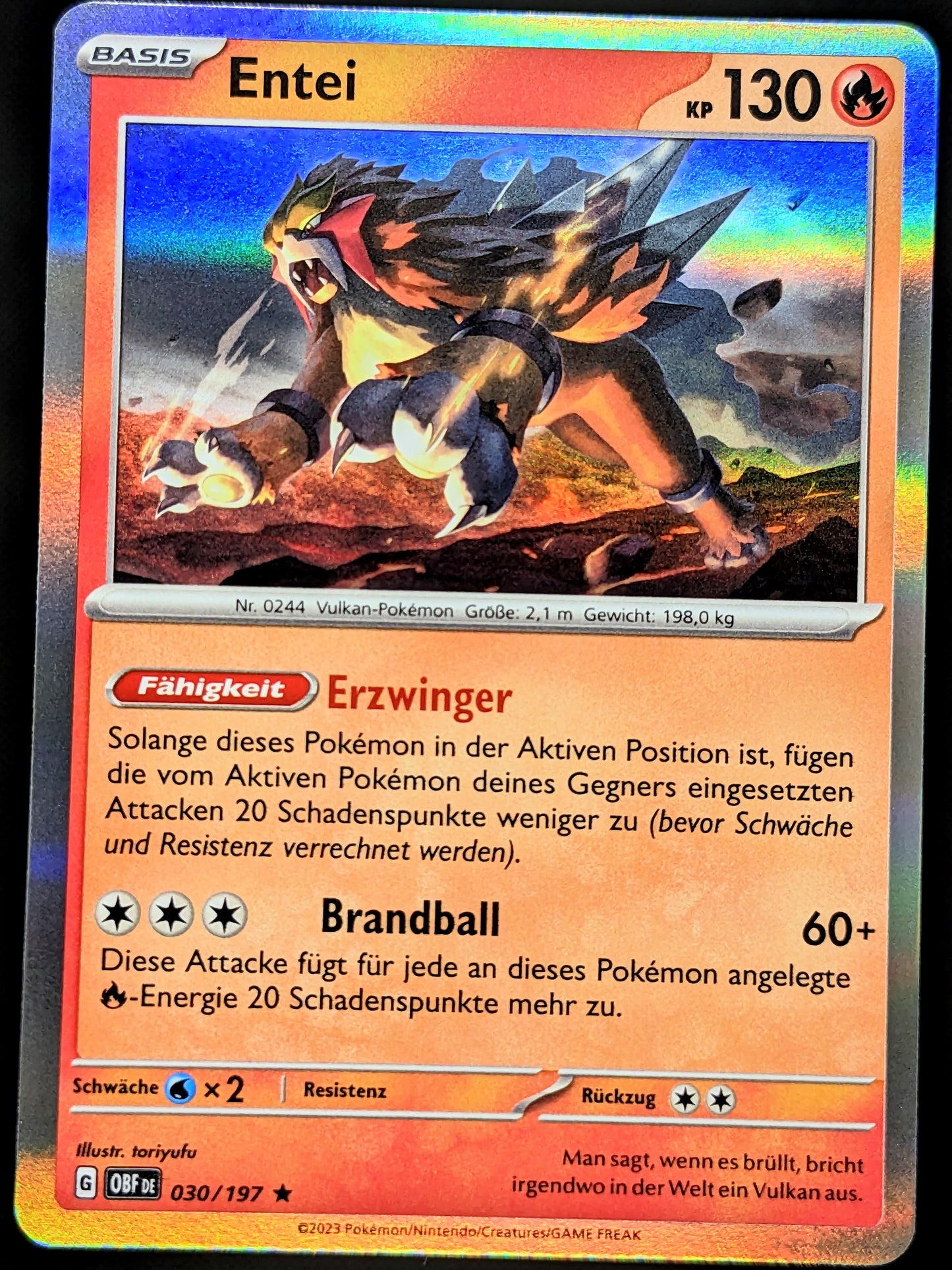 Entei Holo 030/197 DE