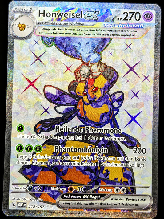 Honweisel Ex Terakristall Full Art 212/197 DE