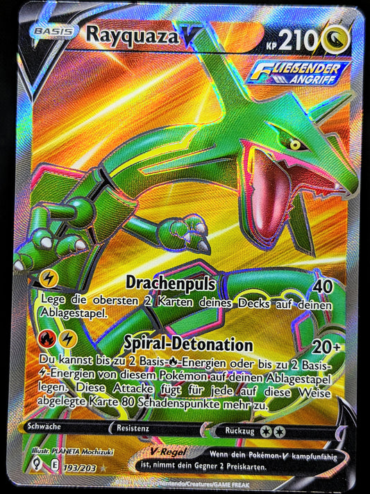 Rayquaza V Full Art 193/203 DE