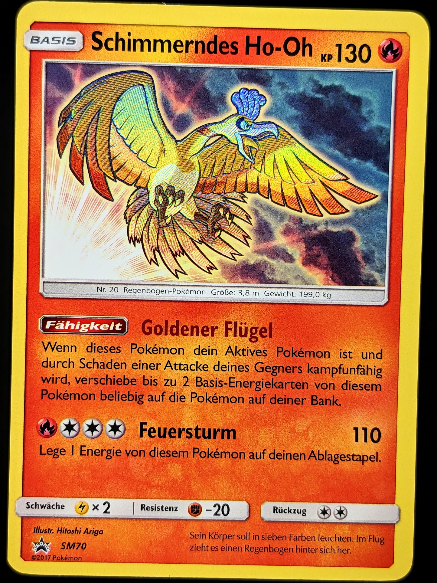 Schimmerndes Ho-Oh Promo SM70 DE