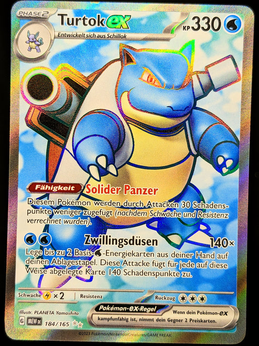 Turtok Ex Full Art 184/165 DE