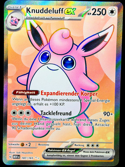 Knuddeluff Ex Full Art 187/165 DE