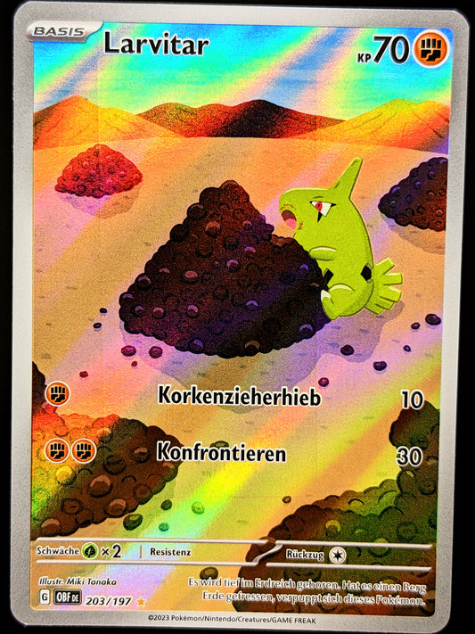 Larvitar 203/197 Illustration Rare DE