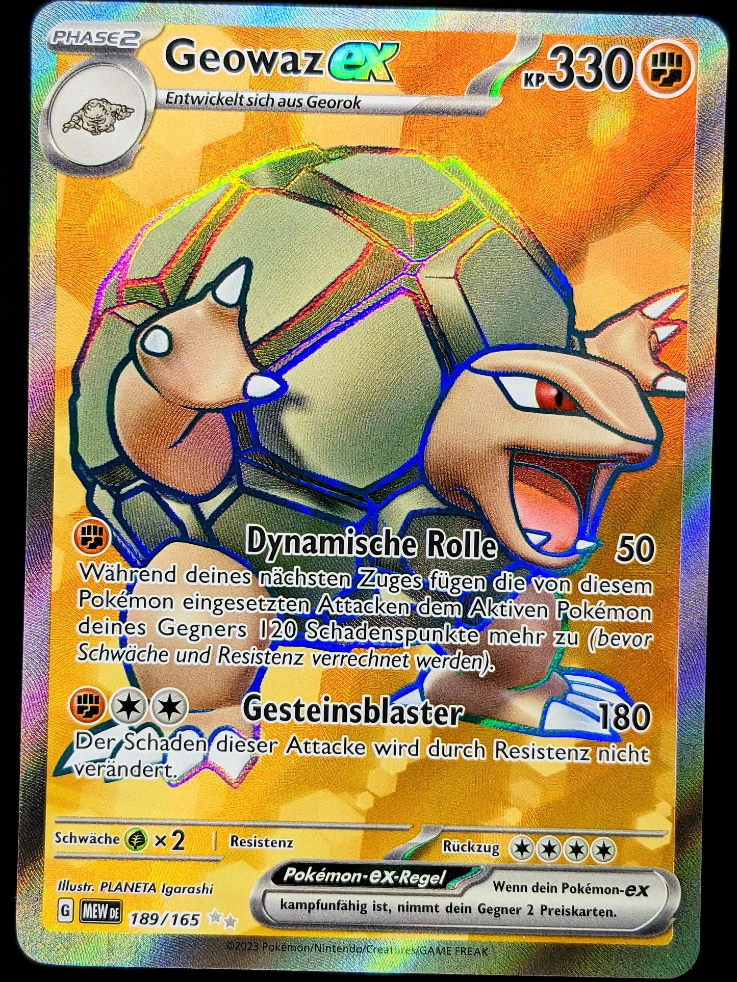 Geowaz Ex Full Art 189/165 DE