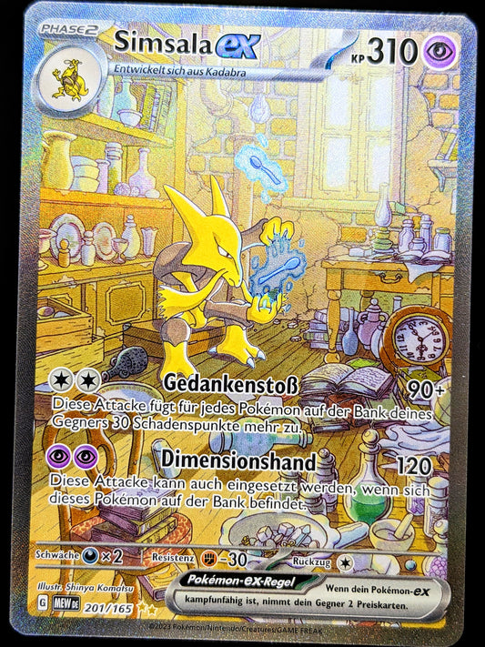 Simsala Ex 201/165 Special Illustration Rare DE