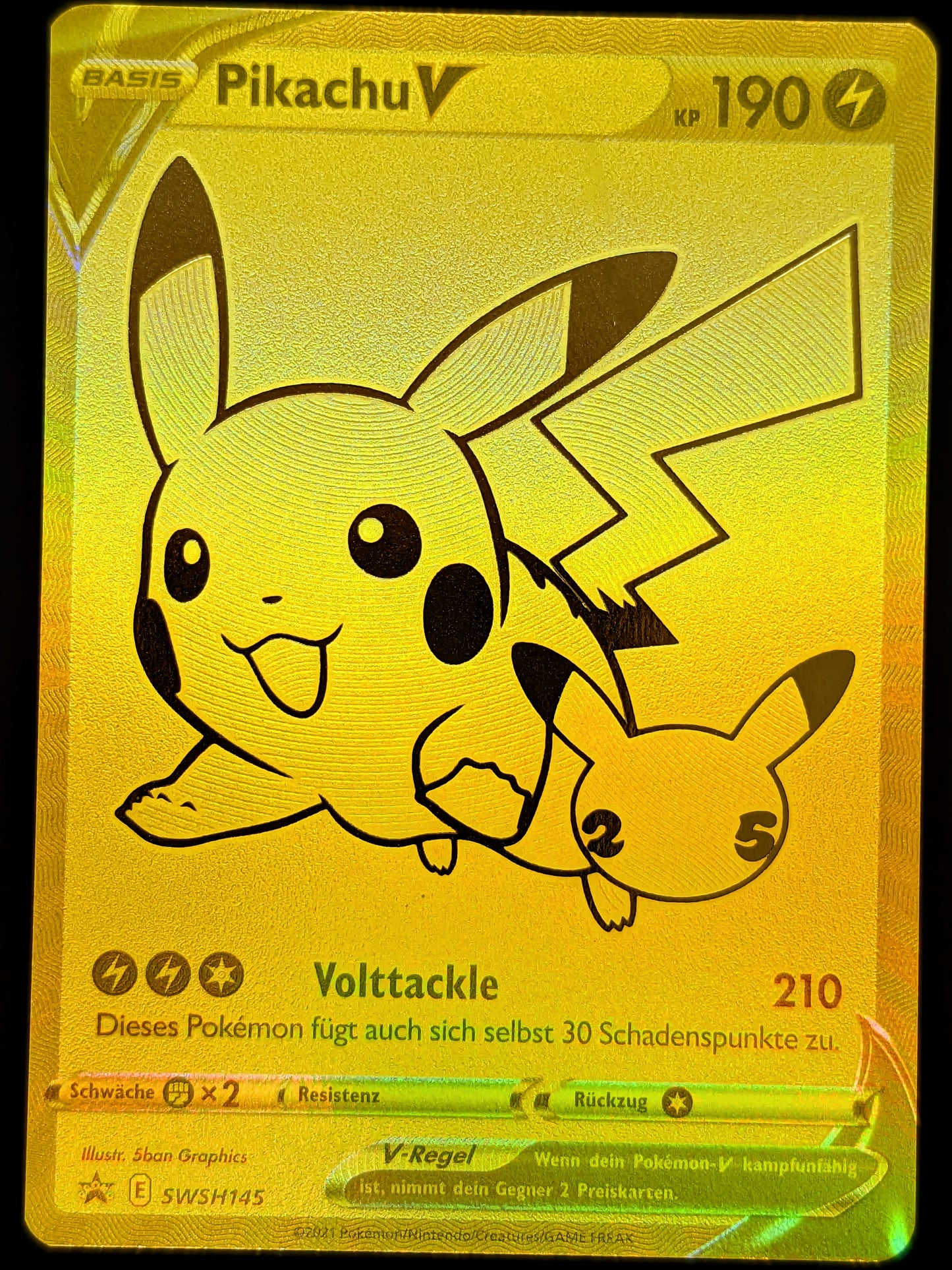 Pikachu V Gold SWSH145 DE