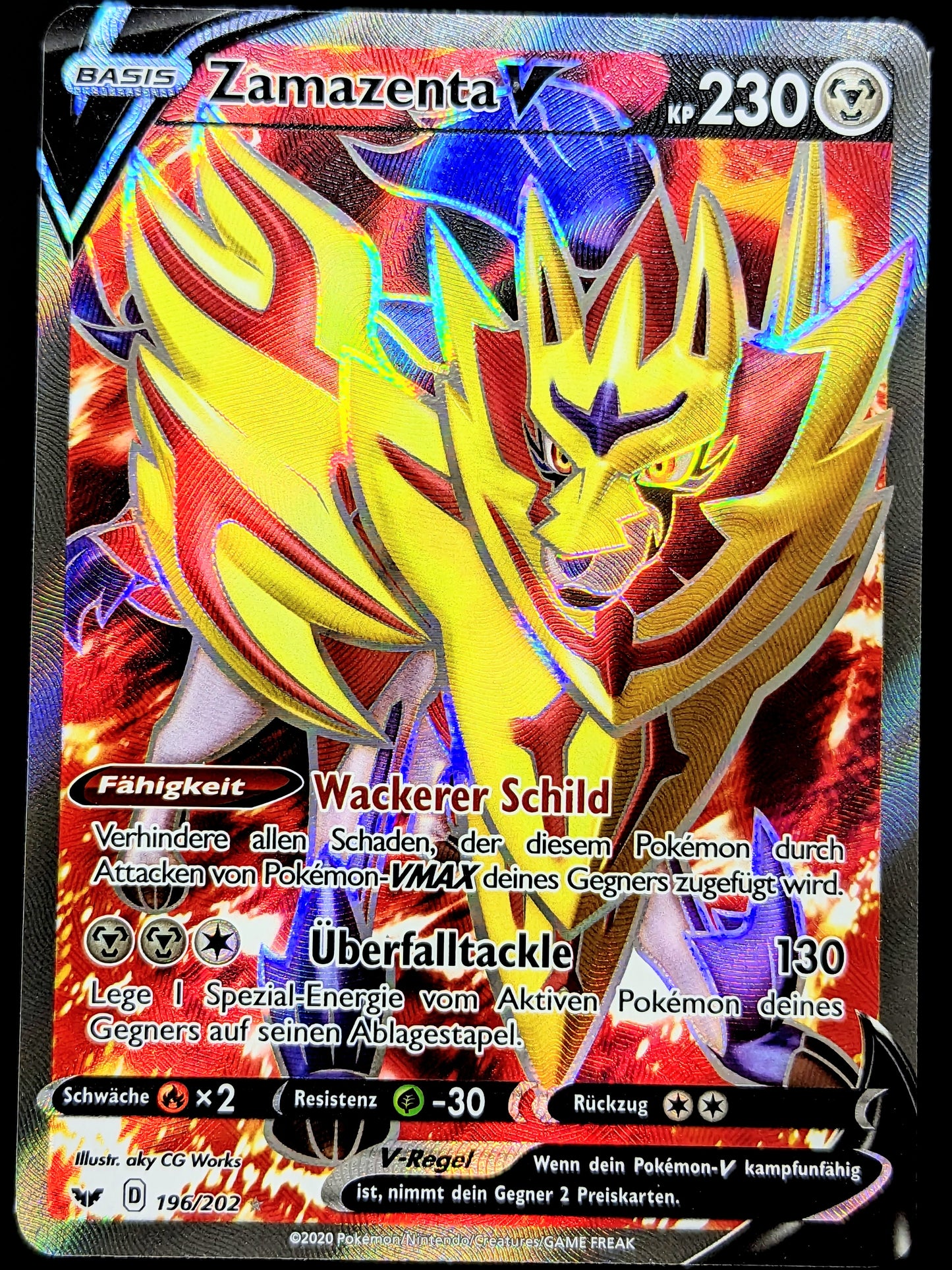 Zamazenta V Full Art 196/202 DE