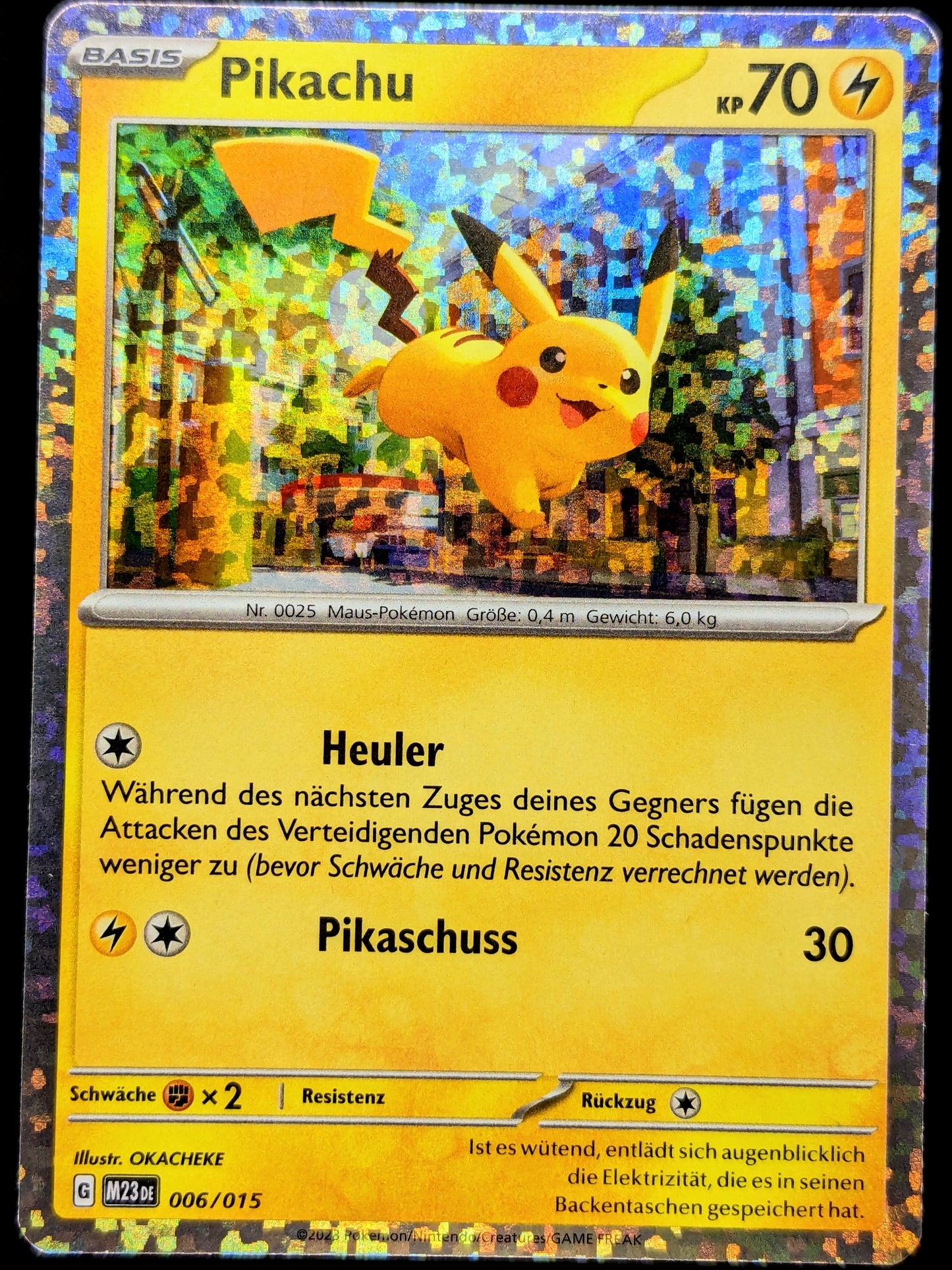 Pikachu Holo 006/015 DE