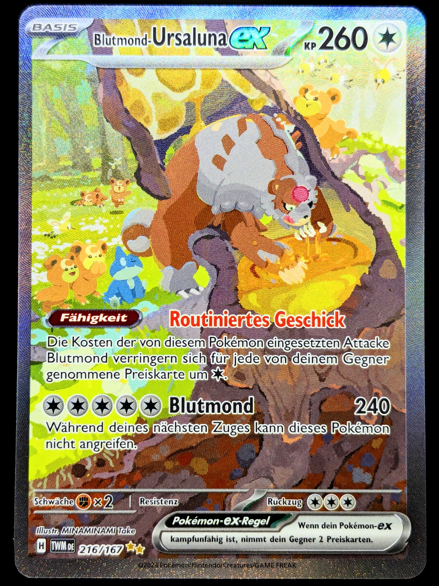 Blutmond-Ursaluna Ex 216/167 Special Illustration Rare DE