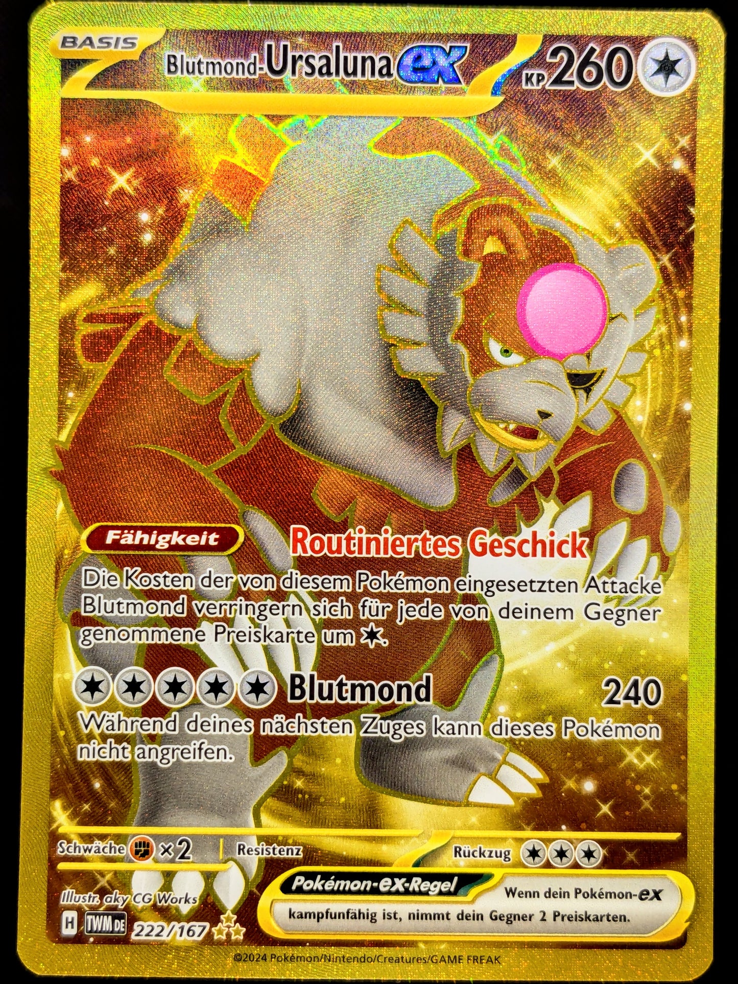 Blutmond-Ursaluna Ex Gold 222/167 DE