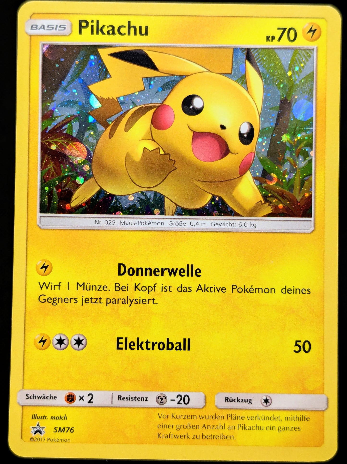 Pikachu Promo SM76 DE