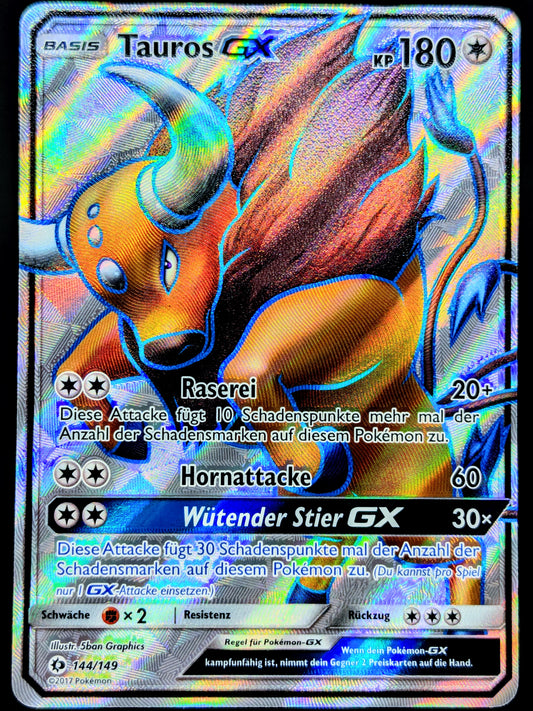 Tauros GX Full Art 144/149 DE