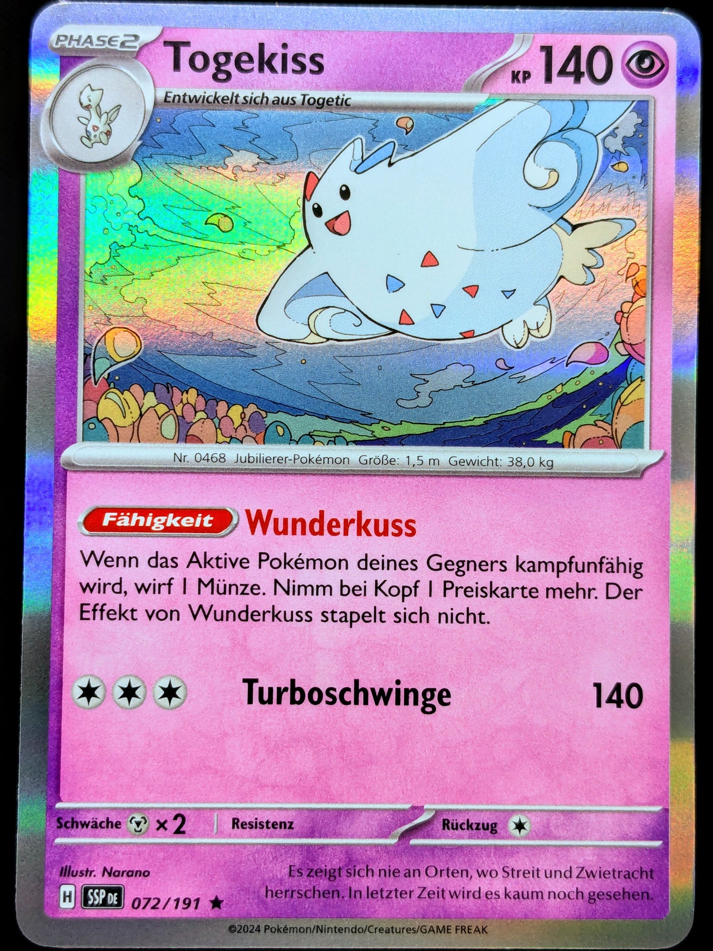 Togekiss Holo 072/191 DE