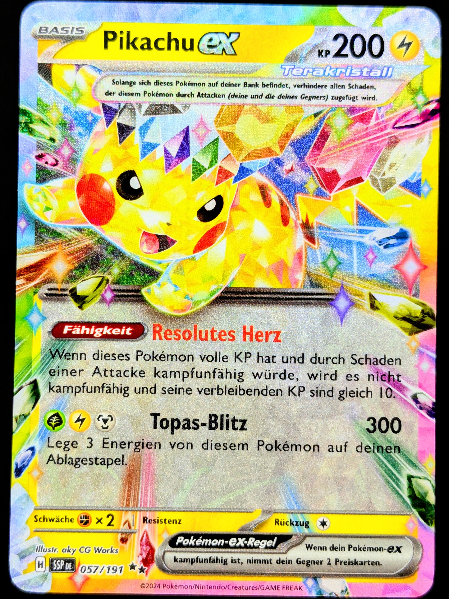 Pikachu Ex Terakristall 057/191 DE