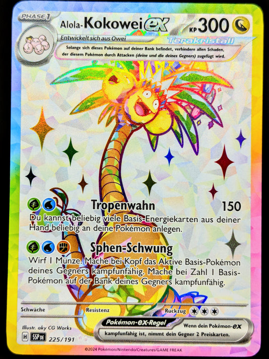 Alola-Kokowei Ex Terakristall Full Art 225/191 DE