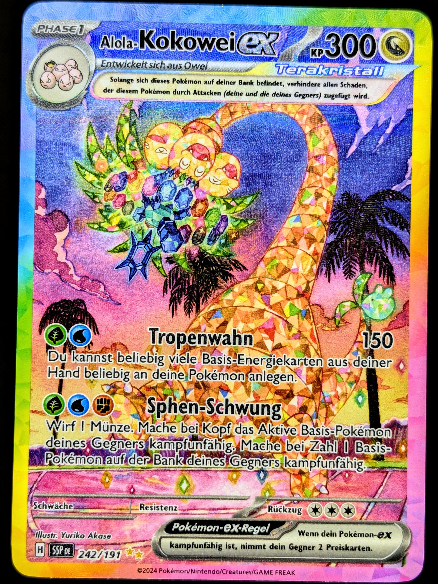 Alola-Kokowei Ex Terakristall 242/191 Special Illustration Rare DE