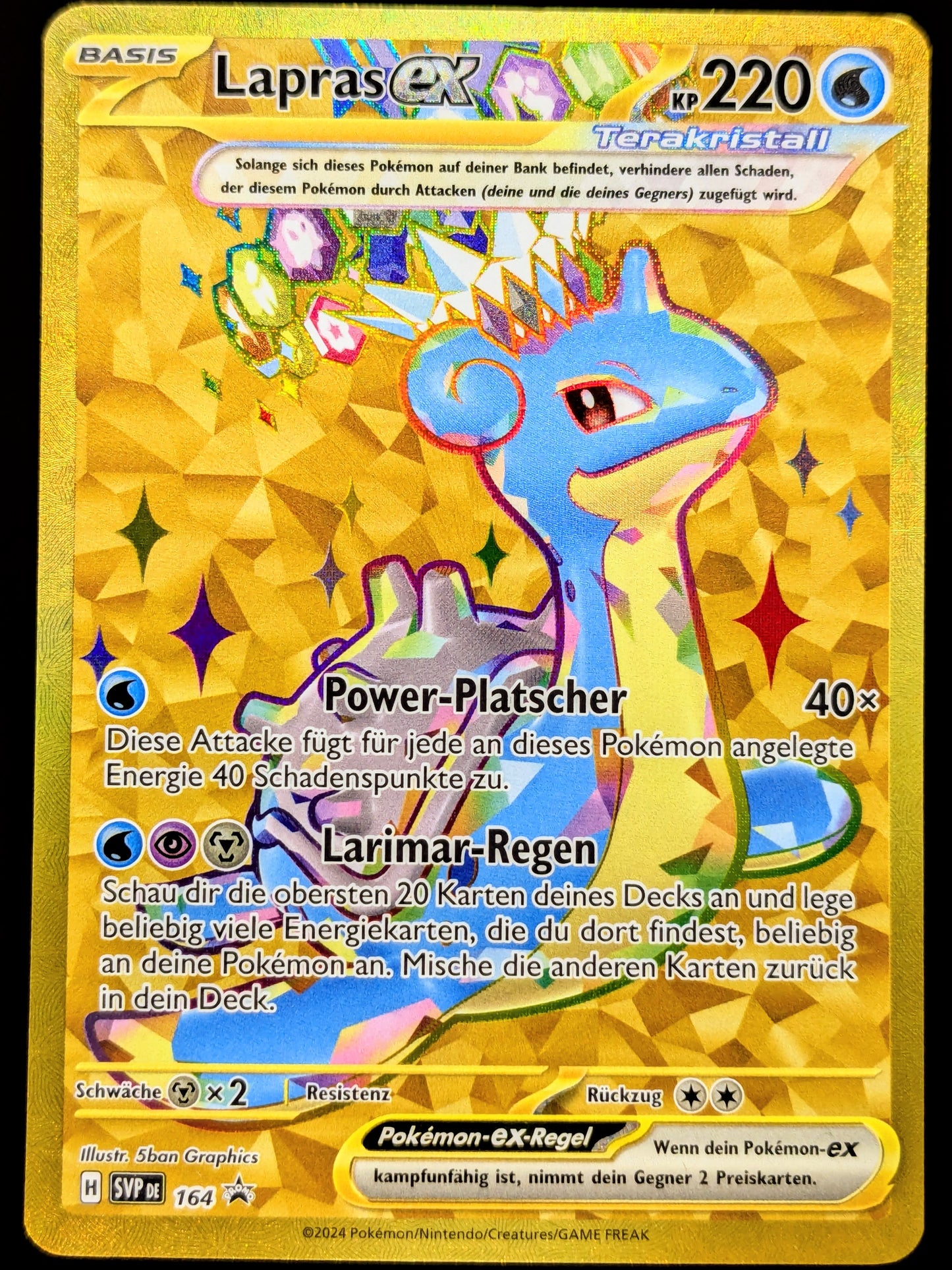 Lapras Ex Terakristall Gold SVP164 DE