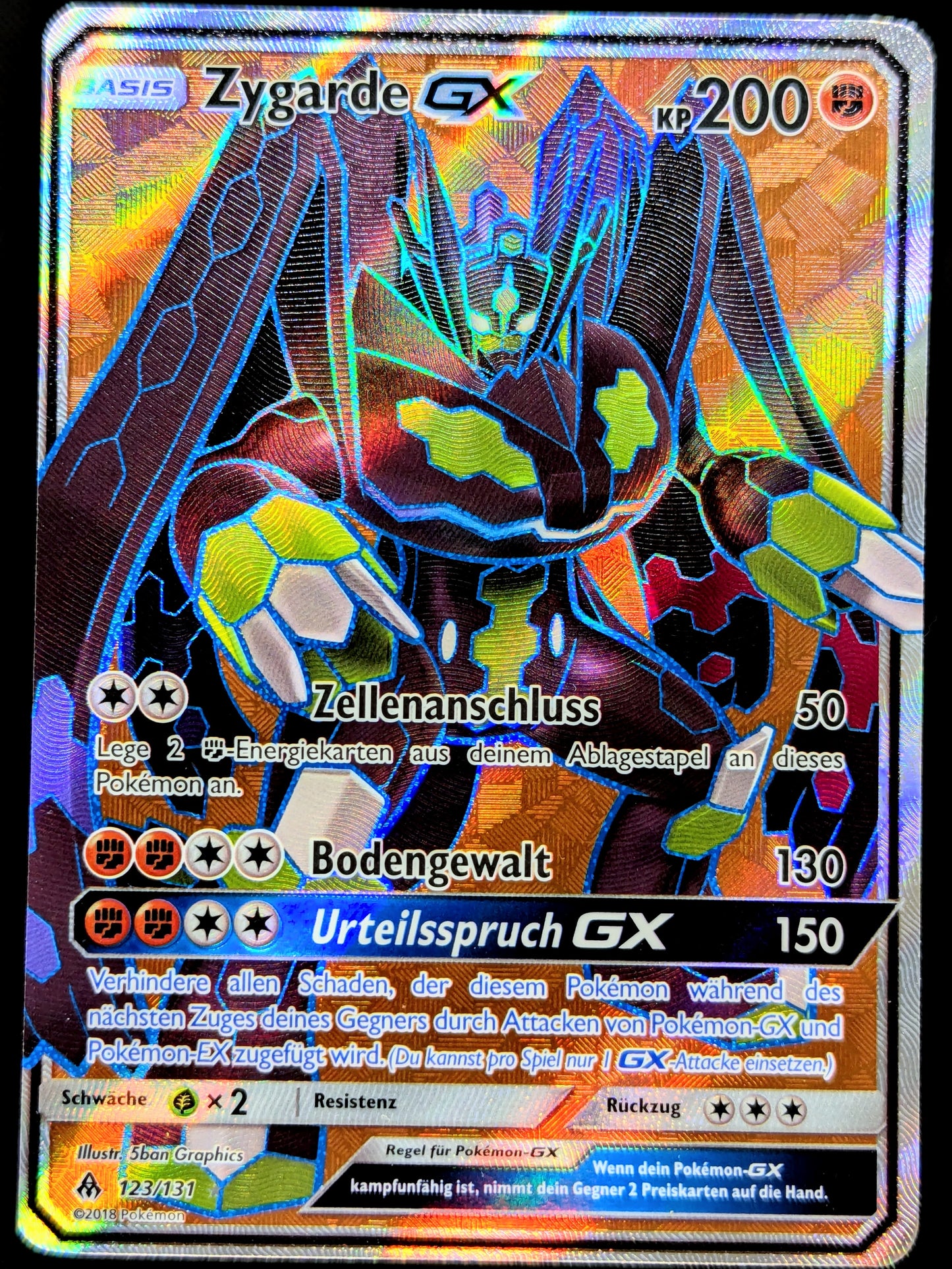 Zygarde GX Full Art 123/131 DE