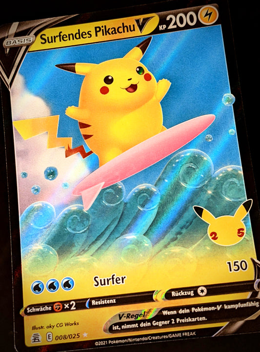 Surfendes Pikachu V 008/025 DE