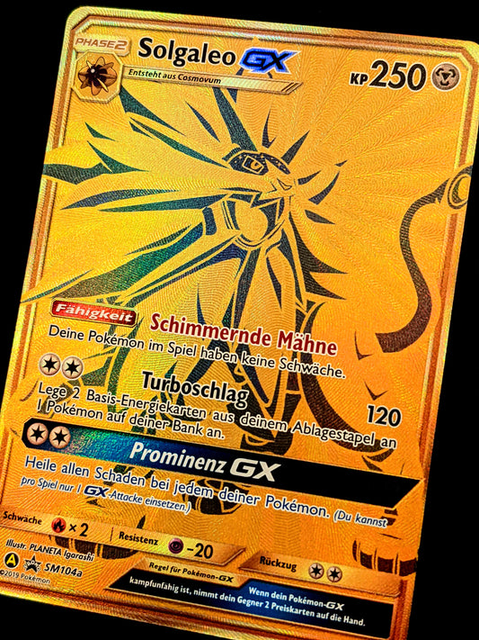 Solgaleo GX Gold SM104a DE