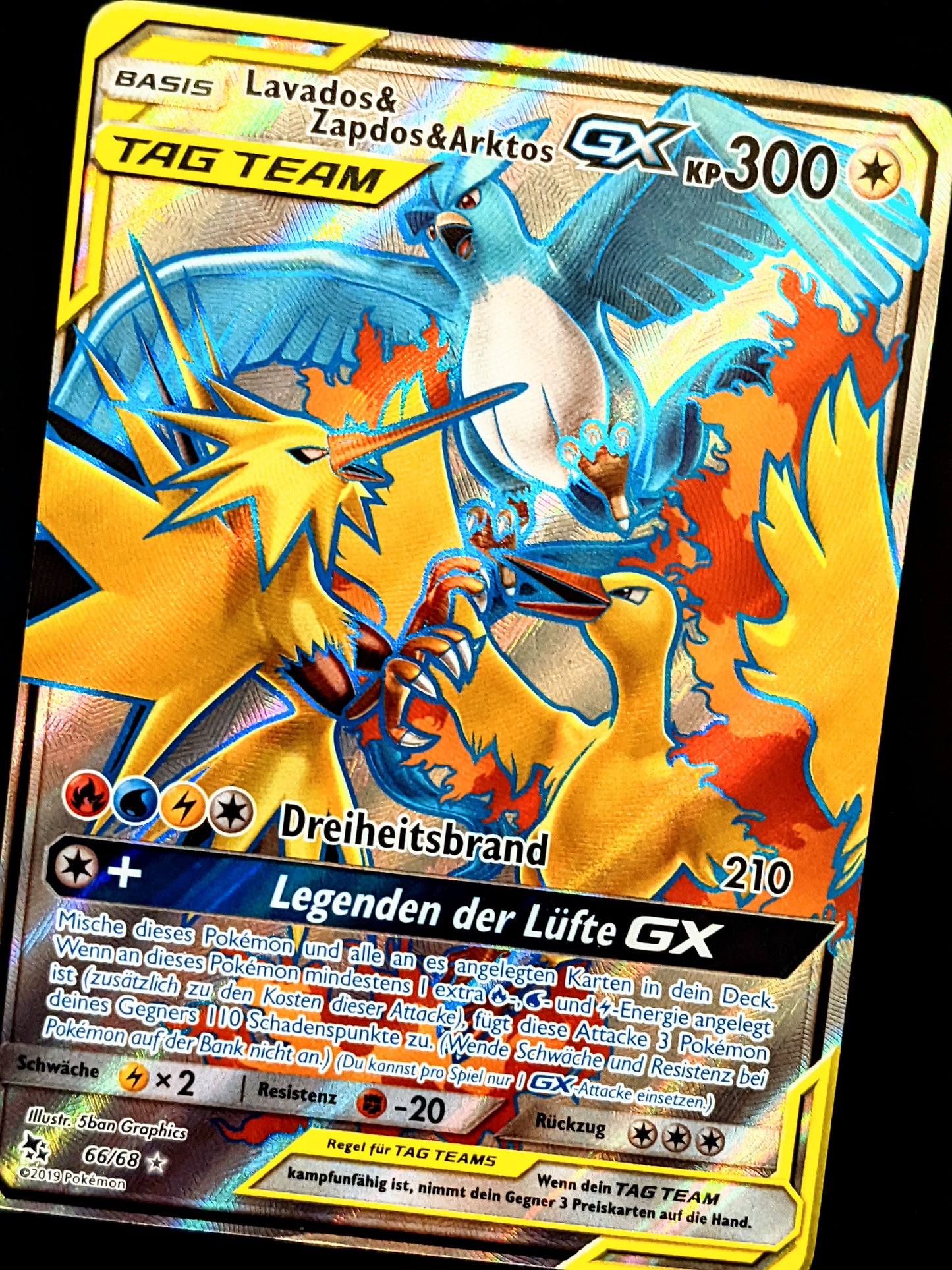 Lavados & Zapdos & Arktos GX Tag Team 66/68 DE