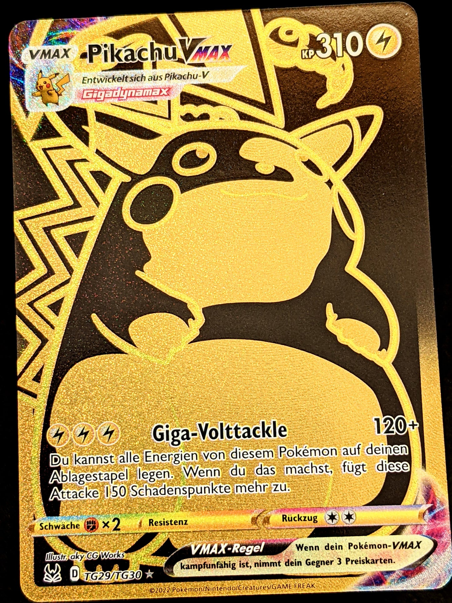 Pikachu VMax Gold TG29/TG30 DE