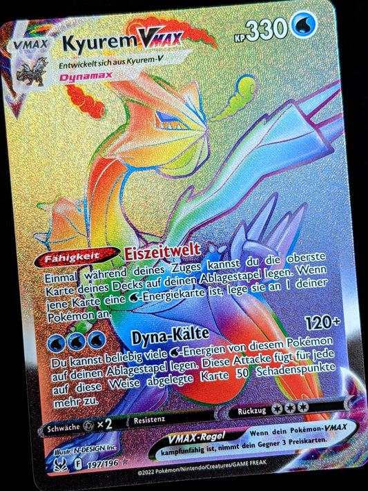 Kyurem VMax Rainbow 197/196 DE