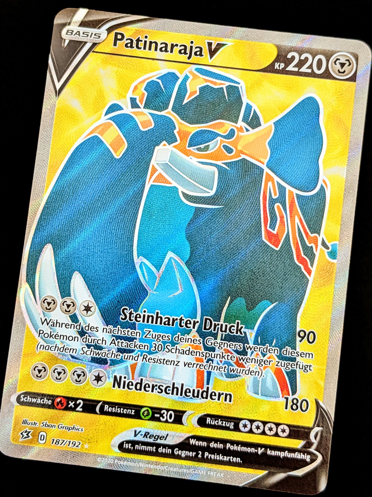 Patinaraja V Full Art 187/192 DE