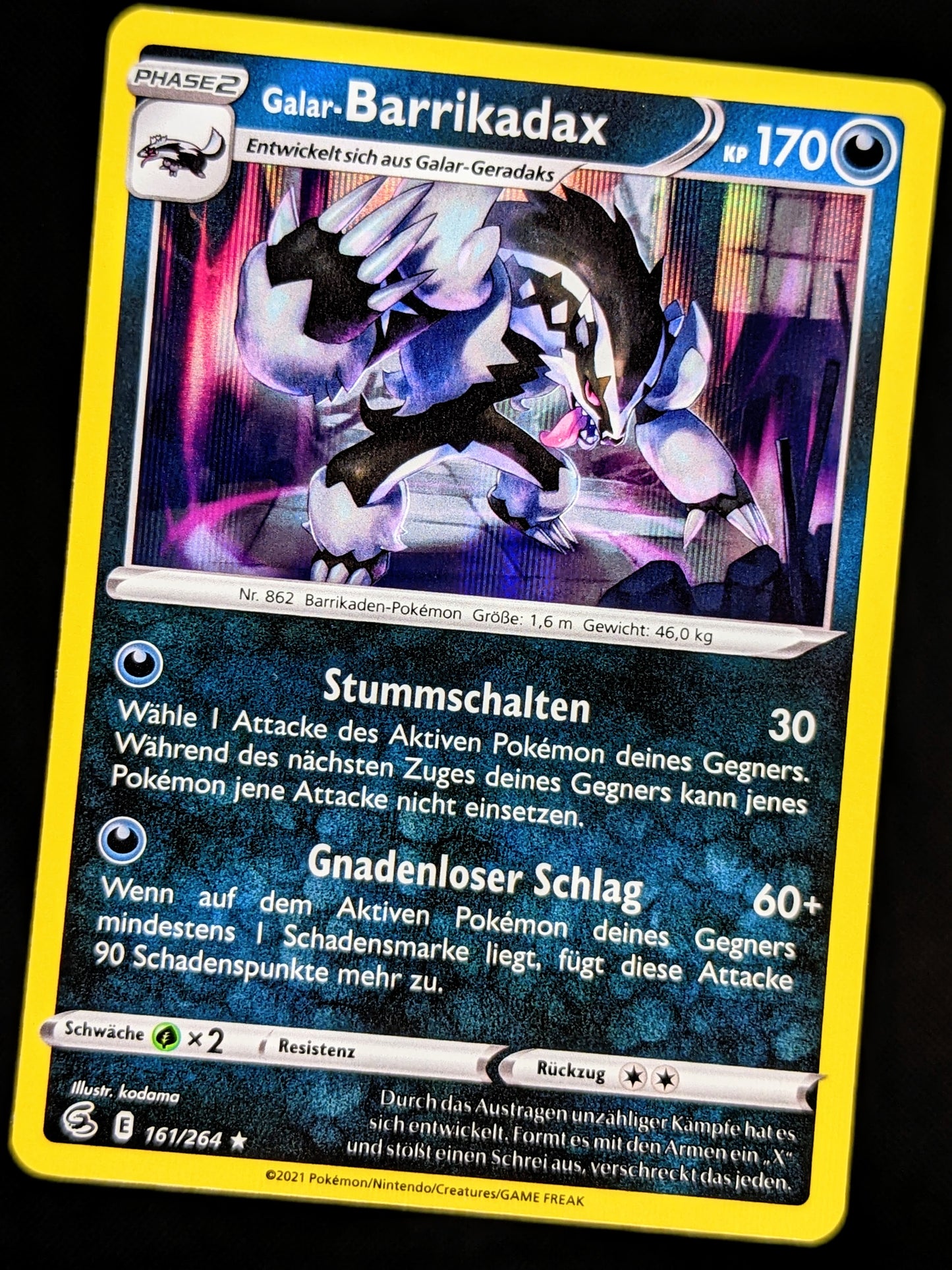 Galar-Barrikadax Holo 161/264 DE