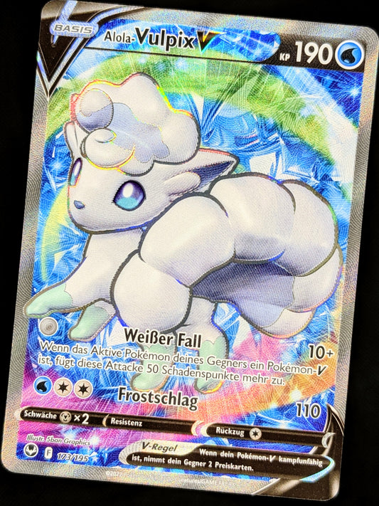 Alola-Vulpix V Full Art 173/195 DE