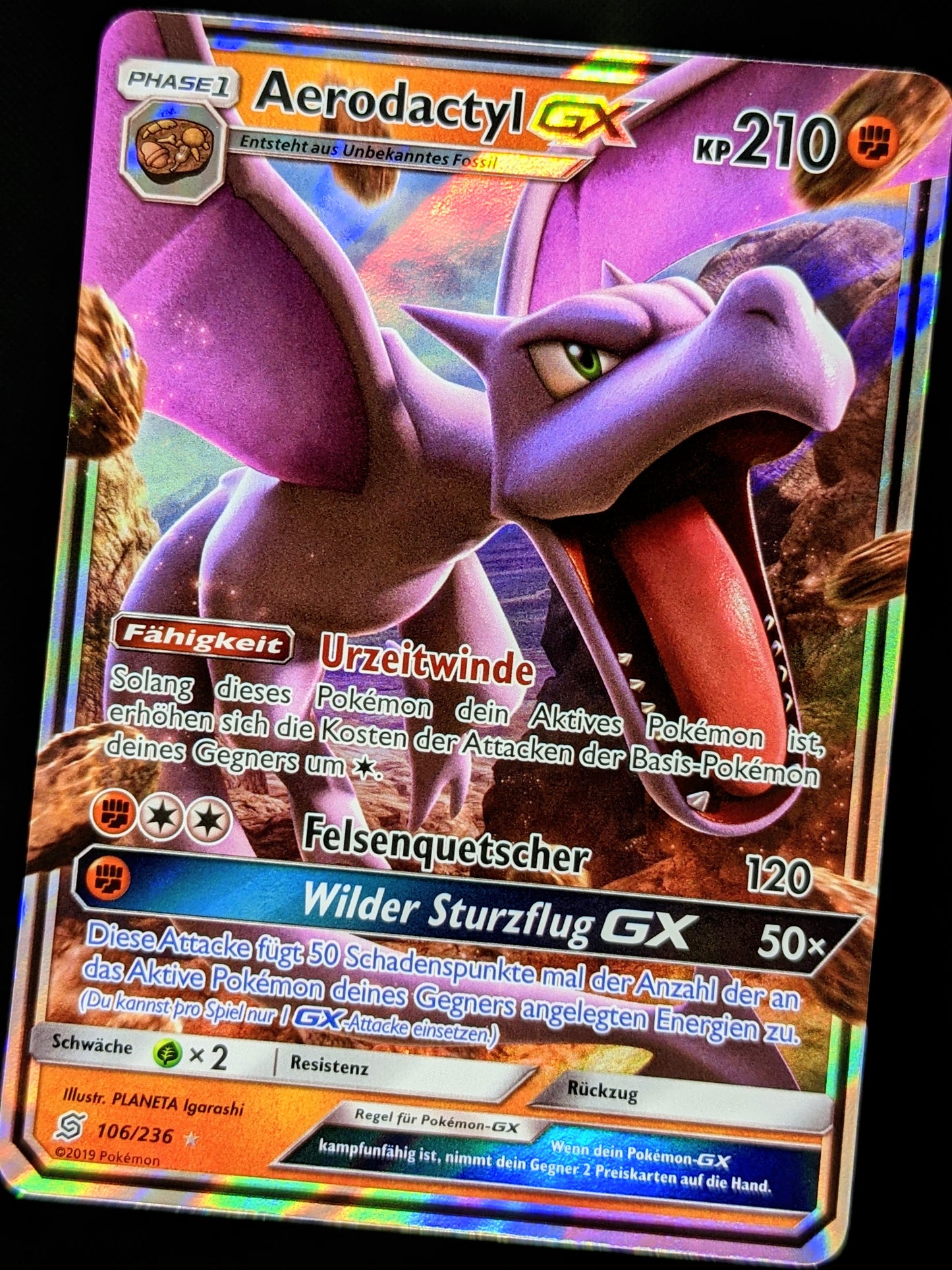 Aerodactyl GX 106/236 DE