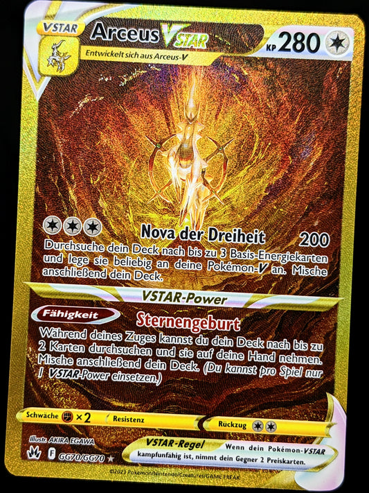 Arceus VStar Gold GG70/GG70 DE