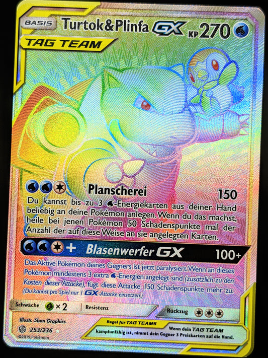 Turtok und Plinfa GX Tag Team Rainbow 253/236 DE