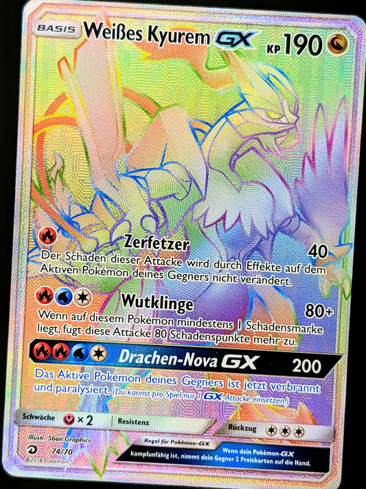 Weißes Kyurem GX Rainbow 74/70 DE