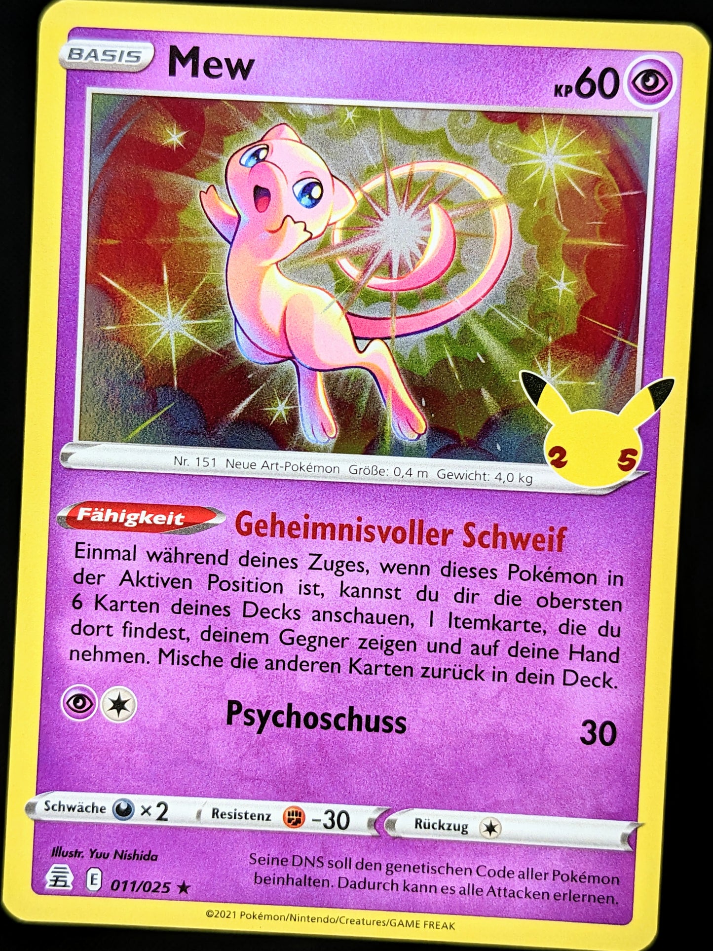 Mew Holo 011/025 DE