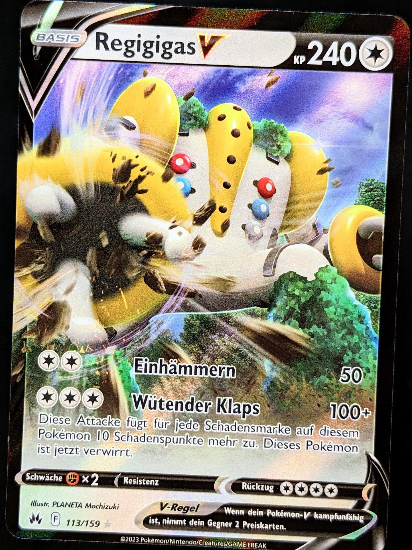 Regigigas-V 113/159 HOLO Zenit der Könige Pokemon Karte kaufen