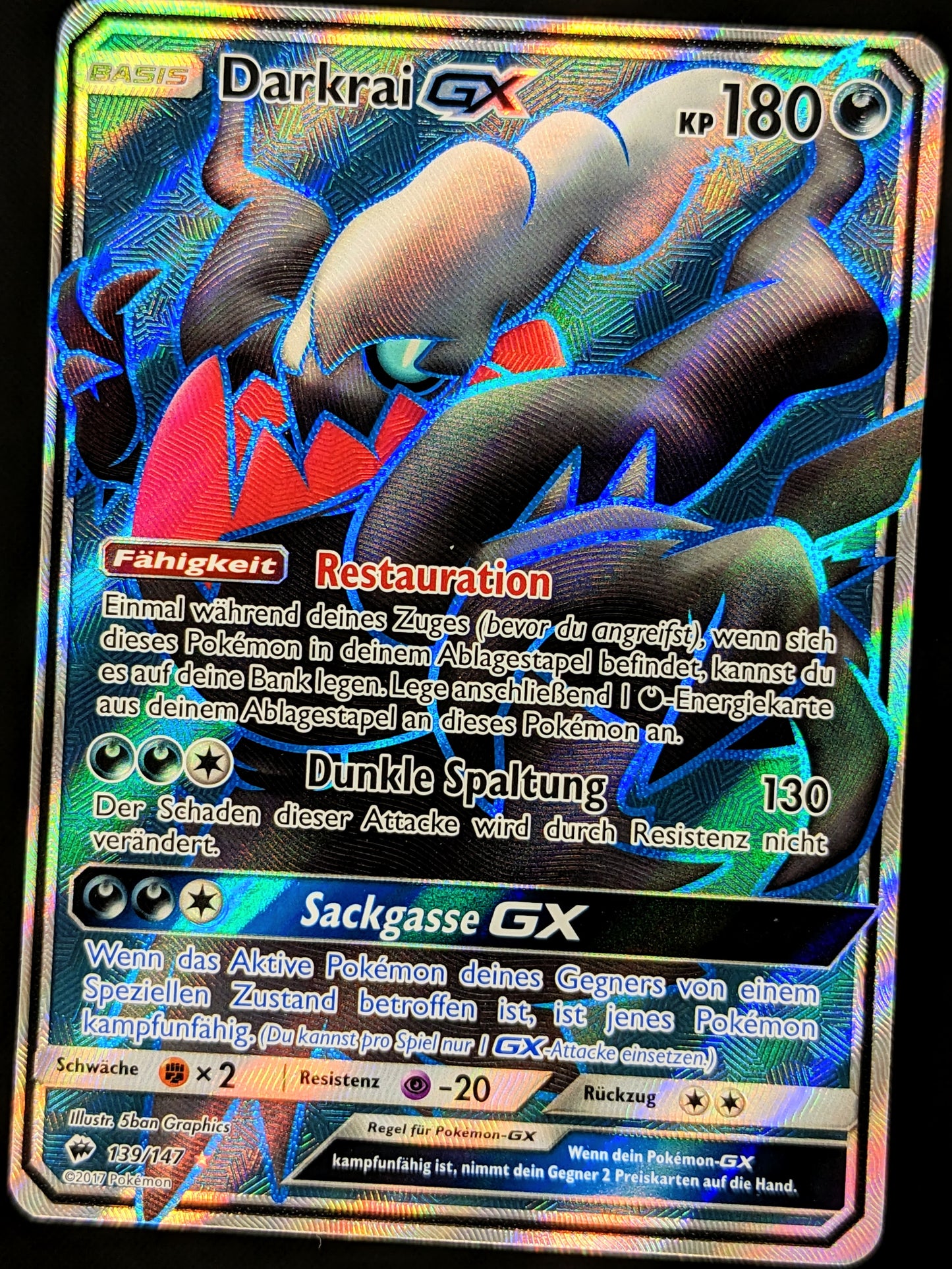 Darkrai GX Full Art 139/147 DE