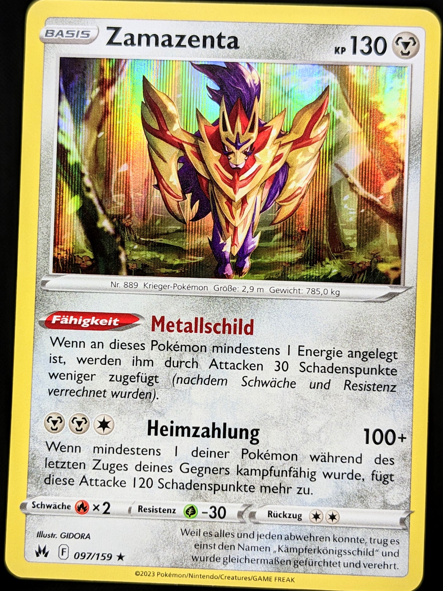 Zamazenta Holo 097/159 DE