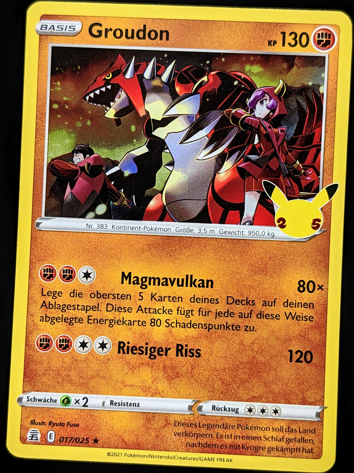 Groudon Holo 017/025 DE