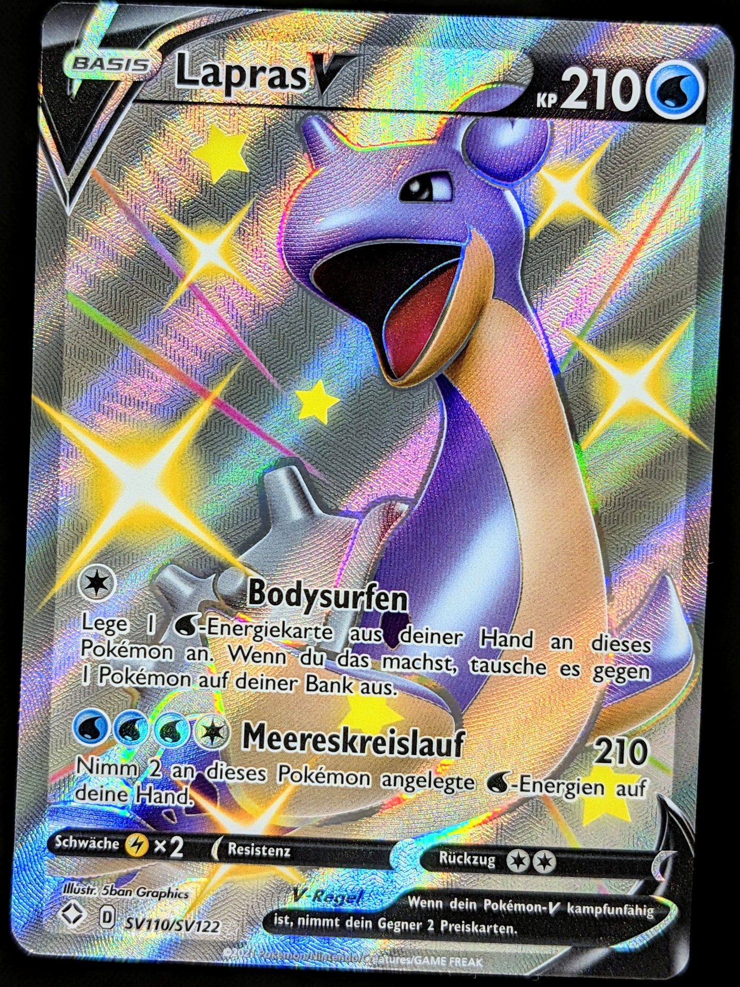 Lapras V Shiny Full Art SV110/SV122 DE