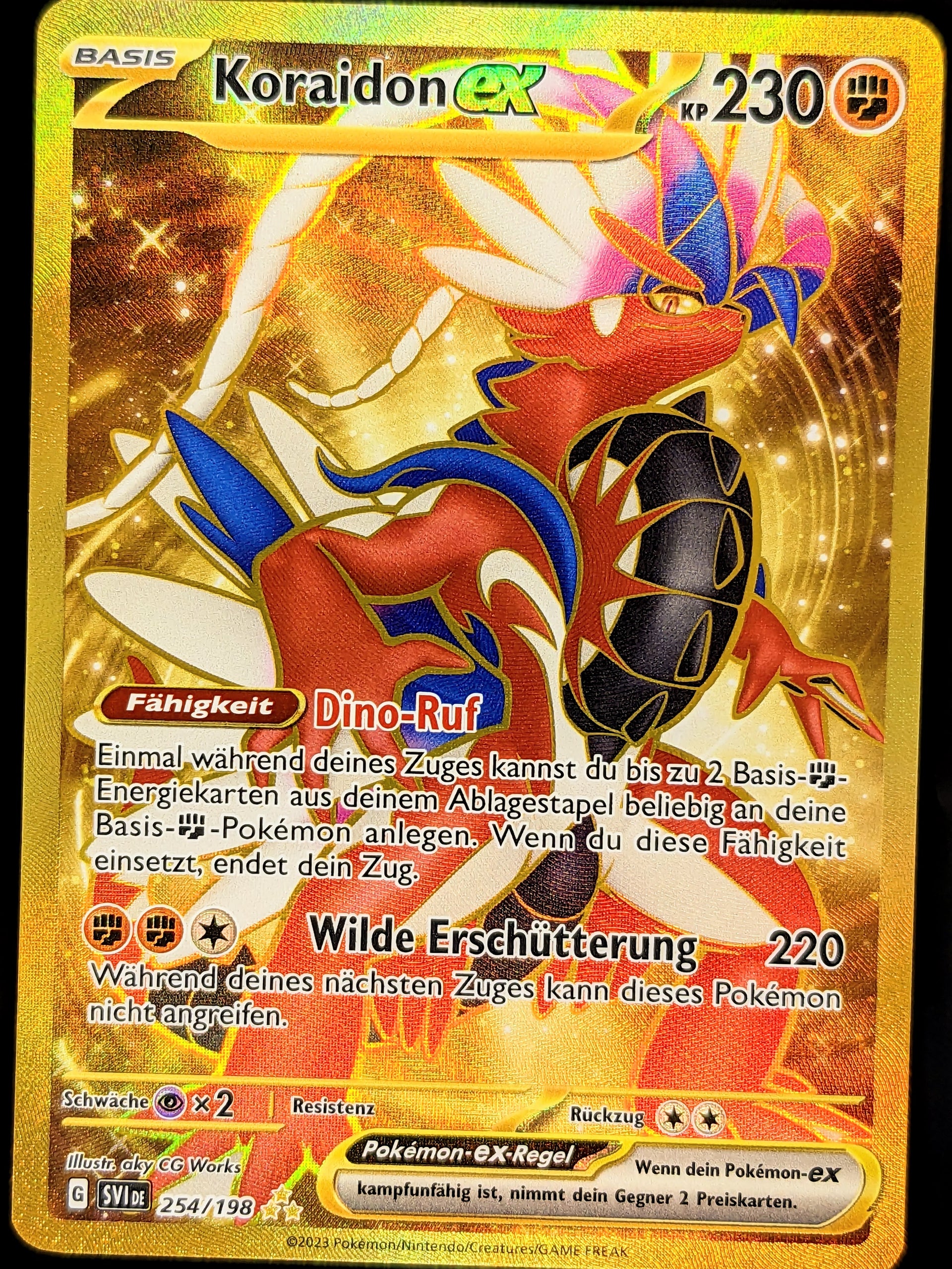 Carte Pokémon gold Koraidon EX gold - Vinted