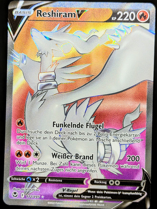 Reshiram V Full Art 172/195 DE